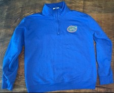 Champion Florida Gators Mens Powerblend 1/4 Zip Pullover Jacket Blue Large NCAA