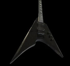 Custom Arrows V Electric Guitar Black Solid Body FR Bridge Active Pickup US Ship