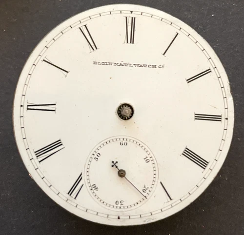 Antique 1885 Elgin Grade 7 Pocket Watch Movement Part/Repair 18s 7j USA