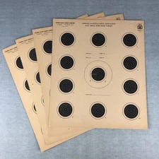 VTG Official NRA Paper Targets 50 Foot Small Bore Rifle x4 National Rifle Assoc.