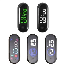 Small Digital Clock Waterproof Luminous Mini Digital Clock Adhesive Great Gift