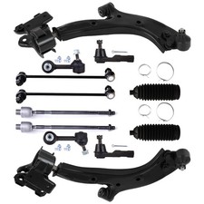 12 X Front Lower Control Arms Sway Bars Tie Rod Ends For Honda CR-V 2007-2011