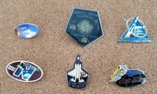 6 Vintage NASA / Space Pin Lot