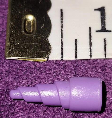 1 Vintage Small Purple Dirty Drill Bit 1990 TMNT Mutant Module Vehicle Part E