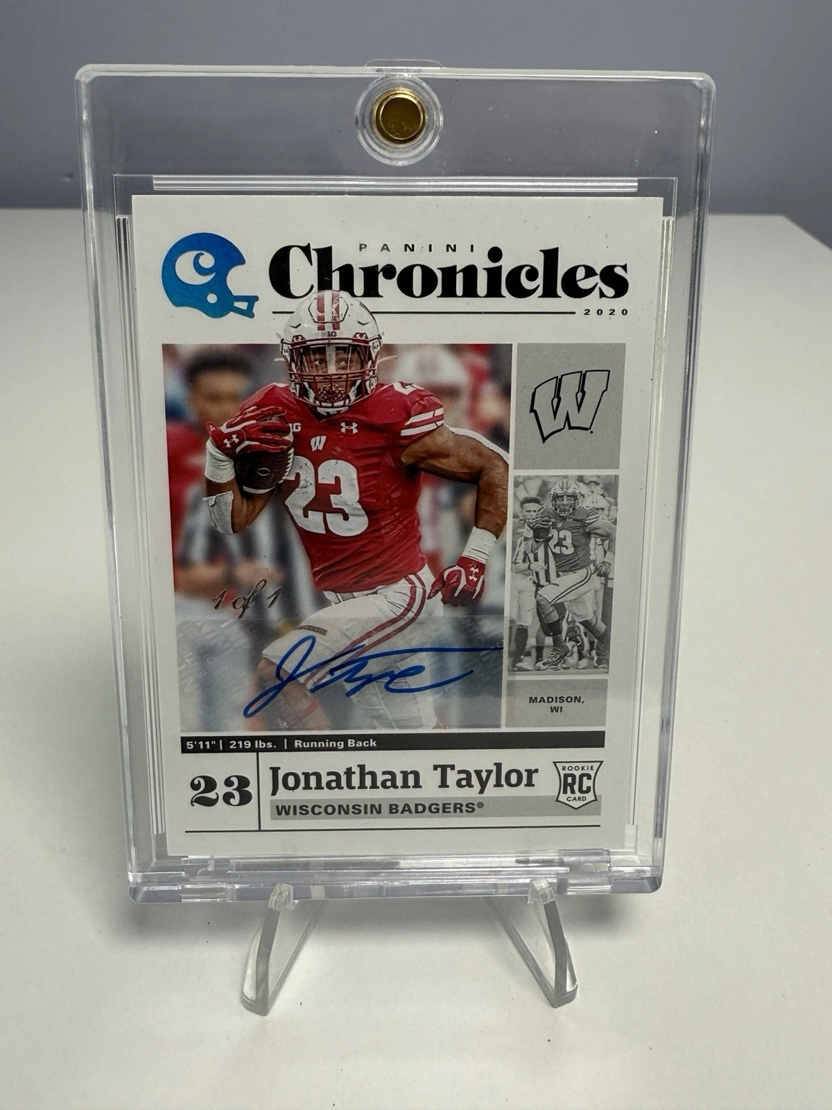 Jonathan Taylor Panini Chronicles Draft Picks #10 Autograph