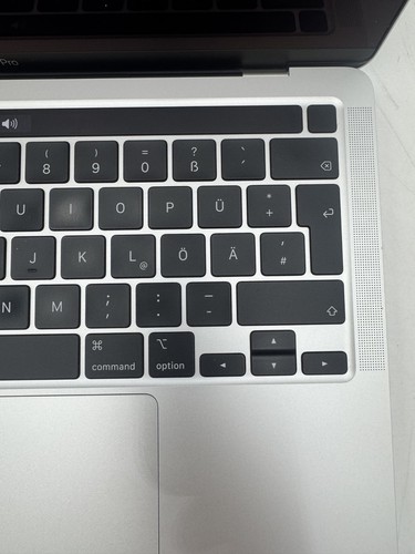 TECLADO ALEMÁN Apple MacBook Pro 13" 2020 A2338 M1 8CPU 8GPU 8GB DDR4 256GB -ms - Imagen 3 de 13