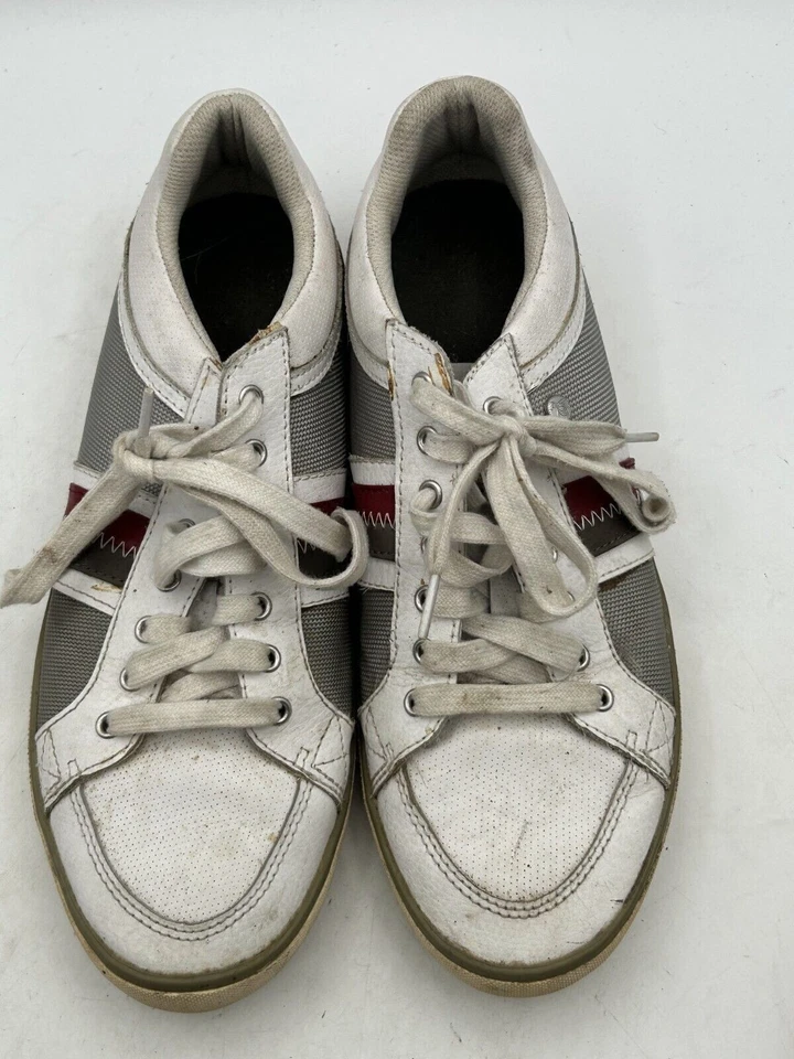 Zapatillas Originales Penguin Para Hombre Talla 9 Gris Blanco Malla Deshielo Con Cordones PTHM 220-4 Foto 4 de 4