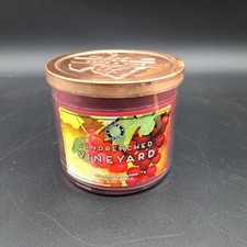 BATH & BODY WORKS SUNDRENCHED VINEYARD CANDLE 14.5 Oz Slightly Burned