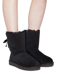 red customizable bailey bow uggs