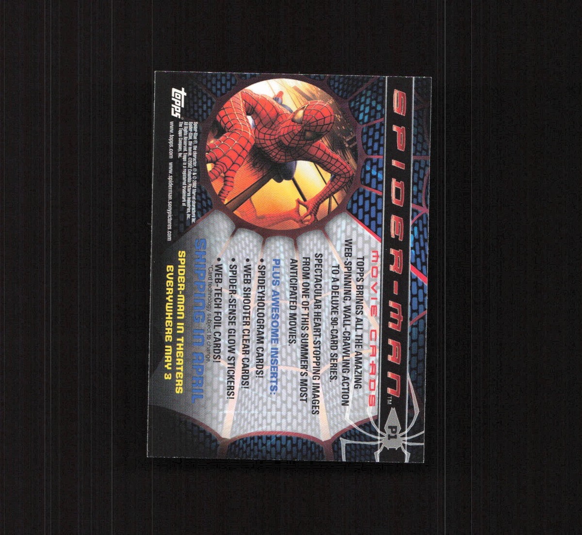 スパイダーマン トレーディングカード　topps 2002 Topps Spider-Man The Movie: Spidey Hologram Card H2 | eBay