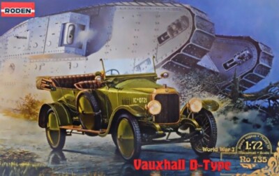 Roden 735 1:72. Maßstab Vauxhall D Typ 