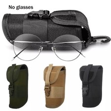 Tactical Molle Eyeglasses Box Shockproof Protective Sunglasses Case Hanging Pack