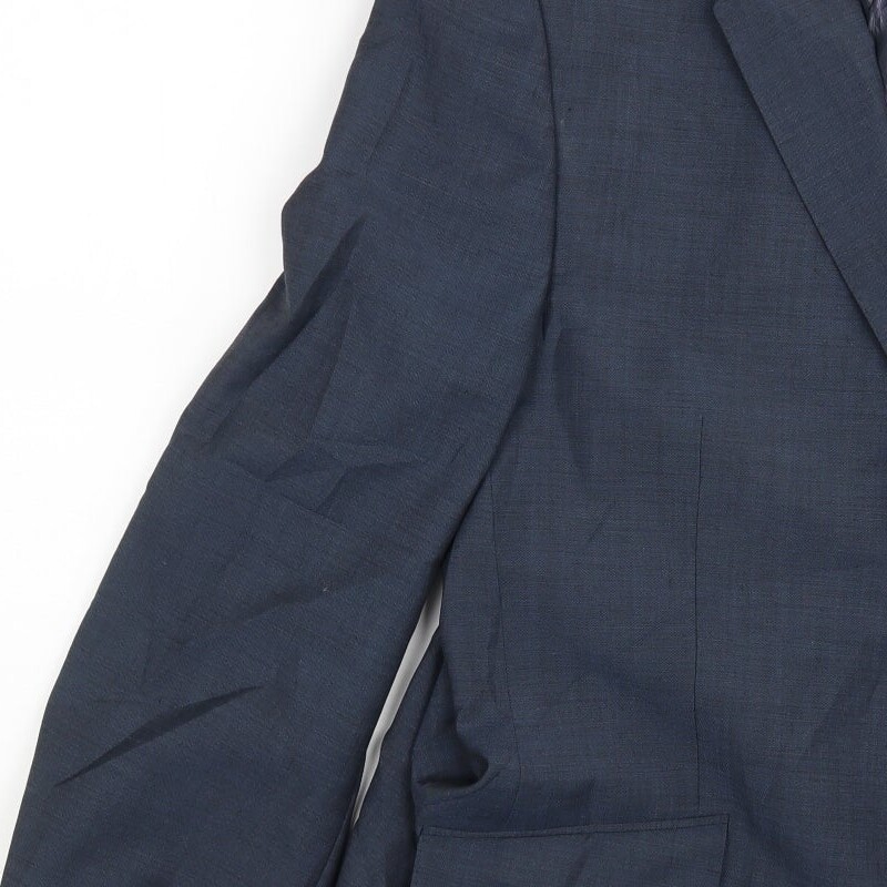 HIJKLM Mens Blue Jacket Blazer Size 44 Button image 9