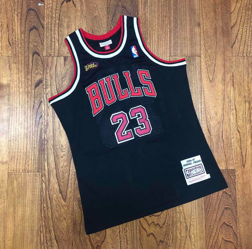 Chicago Bulls Michael Jordan Black NBA Finals basketball