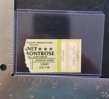 JOURNEY / MONTROSE / VAN HALEN - VINTAGE APRIL 9, 1978 CONCERT TICKET STUB