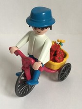 Playmobil Victorian Mansion House 5300 Flower Seller with Bike & Flowers 5400