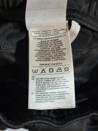 adidas active wear pants girls youth size medium climacool tapered ankle zip - Picture 10 of 11