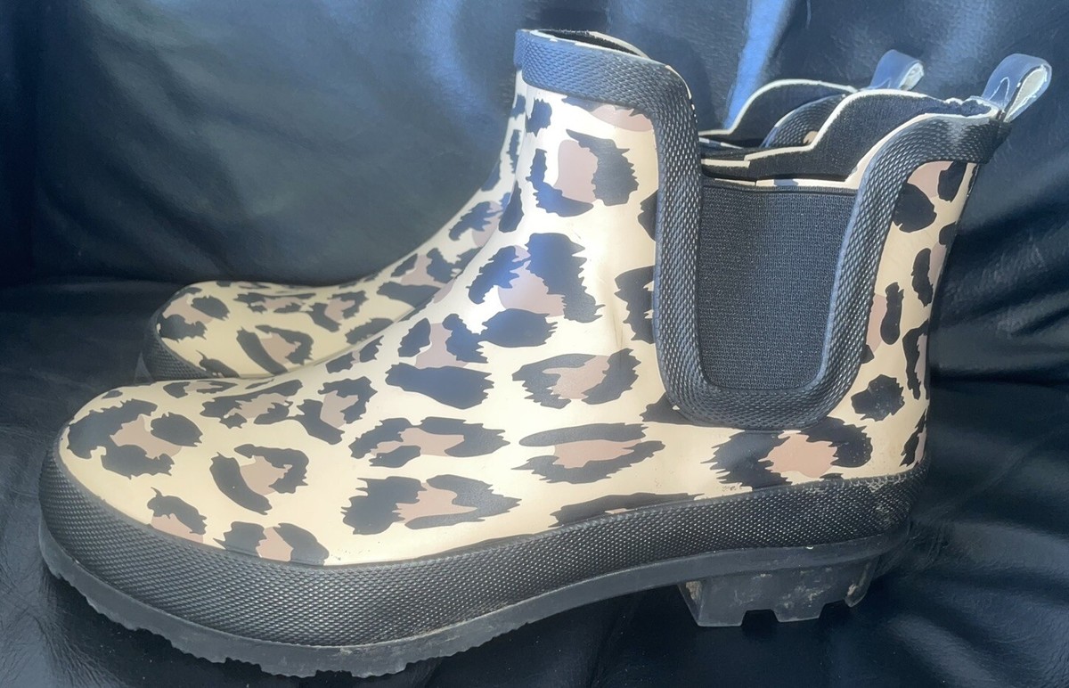 Leopard Print Size Joules Wellies Ankle Wellies Joules Rainwell