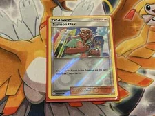 Pokemon Card Samson Oak Unbroken Bonds Reverse Holo 185/214 Near Mint
