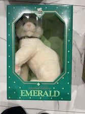 Dakin Emerald Limited Edition White Cat Blue Eyes 1987 Plush Stuffed Animal NIB