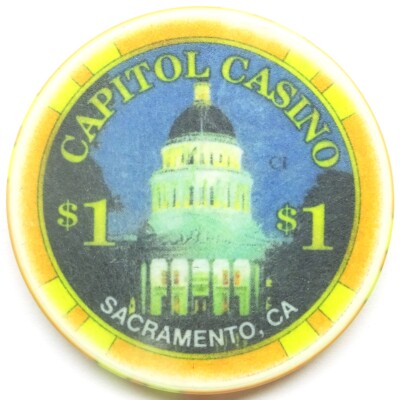Casino-Chip $1 CAPITOL CASINO - Sacramento CA USA