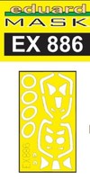 MW22 Eduard EX886 Spitfire F Mk.Xviii Tface 1/48 Mask For Airfix
