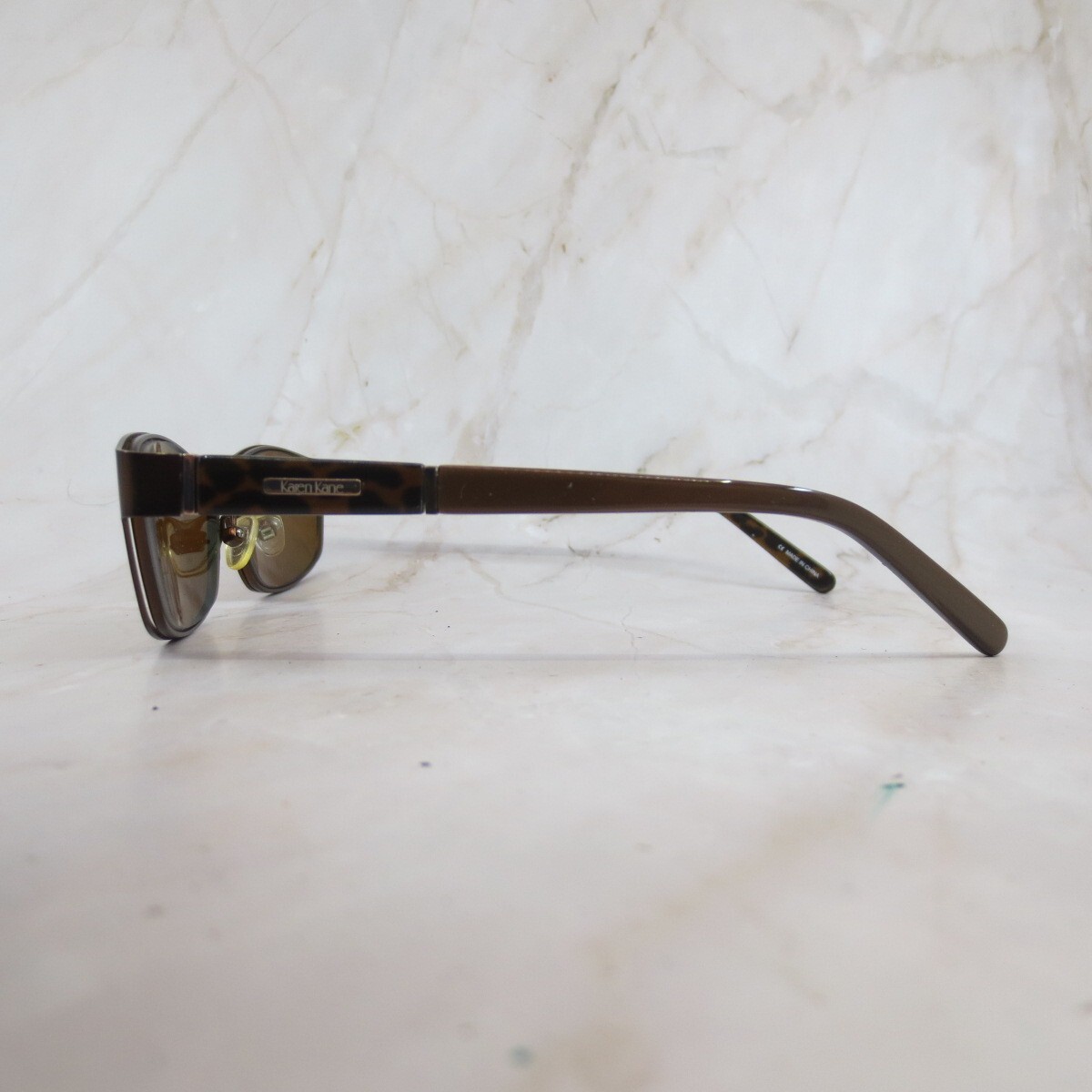 KAREN KANE WOOD ROSE MOCHA KAREN KANE SUNGLASSES/EYEGLASSES FRAME ONLY 53•16•135 Karen Kane Wood Rose Sunglasses Frame Unisex Adult Mocha  main image 2