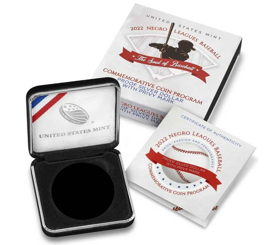2022 p negro leagues baseball proof silver dollar 100th privy ngc pf69 uc fr - Image 3 of 4