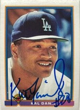 Kal Daniels Autographed 1991 Bowman #600