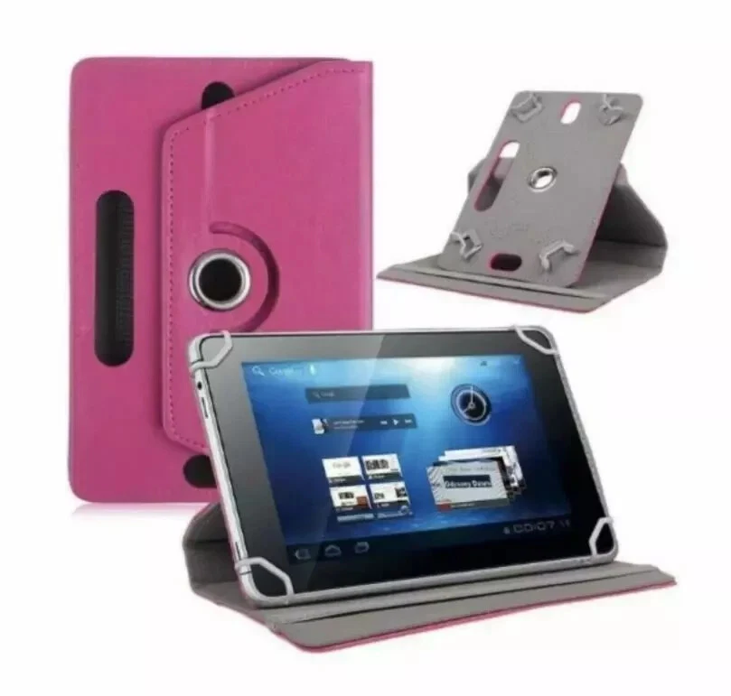 Funda con Soporte de Cuero Folio 360° para Tablet PC Android 7" 8" 9" 10" 10.1 Foto 4 de 4