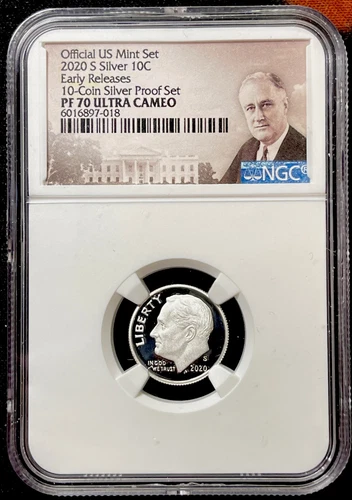 2020 S Silver Roosevelt dime Early Releases. NGC PF 70 Ultra Cameo. ENN Coins