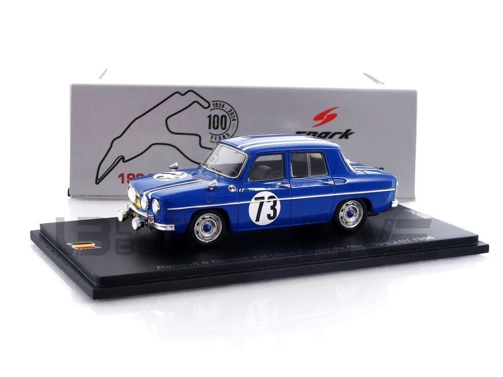 Miniature Renault 8 Gordini Spark 100SPA02 au 1/43 de la Coupe du Roi 1966