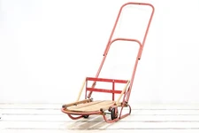 VntgFlexible Flyer? Sled Wooden Childs Sled Baby Sled With Wheels #28 Christmas