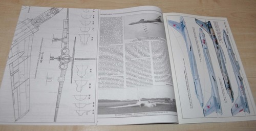 1/01 Aviation & Time Bomber Tu-16 Monograph Drawing TB-5 Mirage III Aircraft - Picture 4 of 10