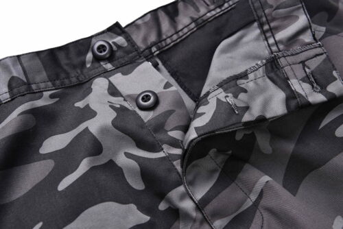 BACKBONE Mens Army Style BDU Pants Multi-Pocket Camouflage Casual Cargo Pants - Picture 104 of 128