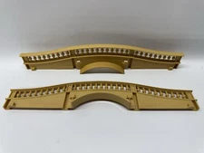 Scalextric Accessories Hump Back Bridge Sides Tan - EUC