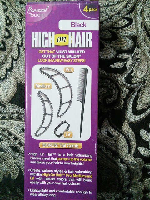 High On Hair Bump It Volume Inserts Comb Bumps 4 Pcs Brown
