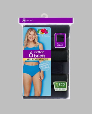 Fruit of the Loom Women's No Show Seamless Underwear, Amazing Stretch & No Panty Lines, Available in Plus Size, Low Rise Brief - 6 Pack - Colors May Vary, 5
