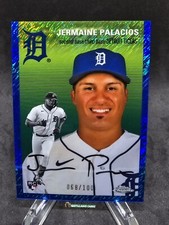 🌟Jermaine Palacios RC(68/100)💥BLUE SHIMMER💥TIGERS -2023 TOPPS CHROME PLATINUM
