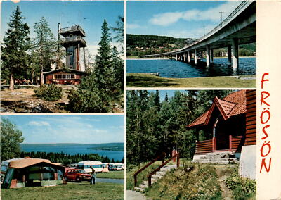 Norrland, Sweden, Frösön, Frösö Tower, Frösö Bridge, Postcard | eBay