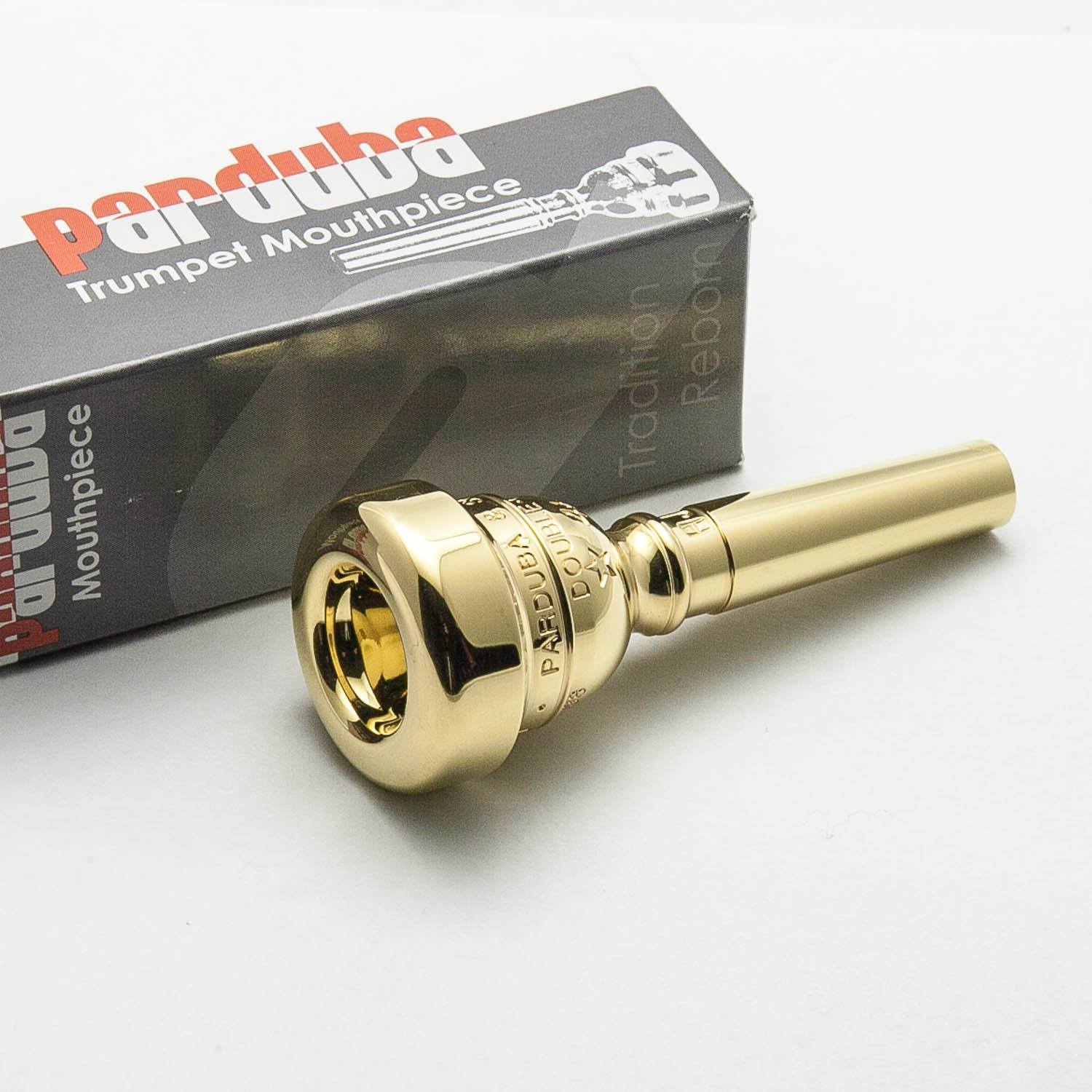 Parduba Gold Flugelhorn Mouthpiece (Small Morse/Bach Taper), 6.5