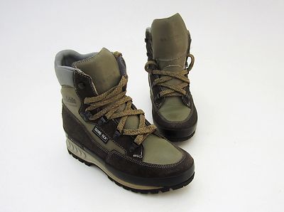 Boots Raichle Trekking Ankle Boots Genuine Leather Rubber Lace Up Grey Size 5.5 = 38.5