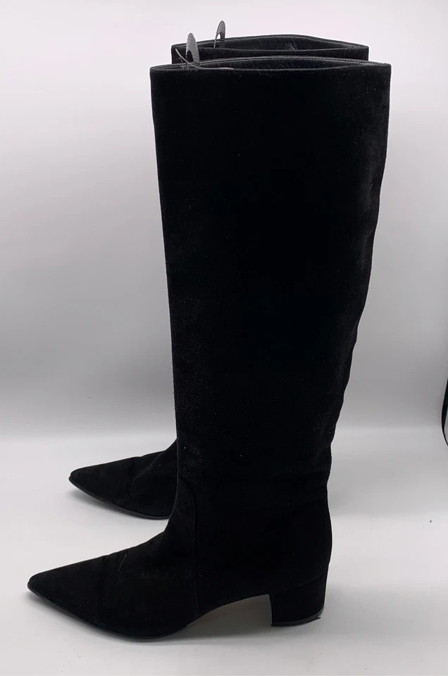 Botas Gianvito Rossi para mujer negras de gamuza punta hasta la rodilla talla 39,5 Foto 3 de 4