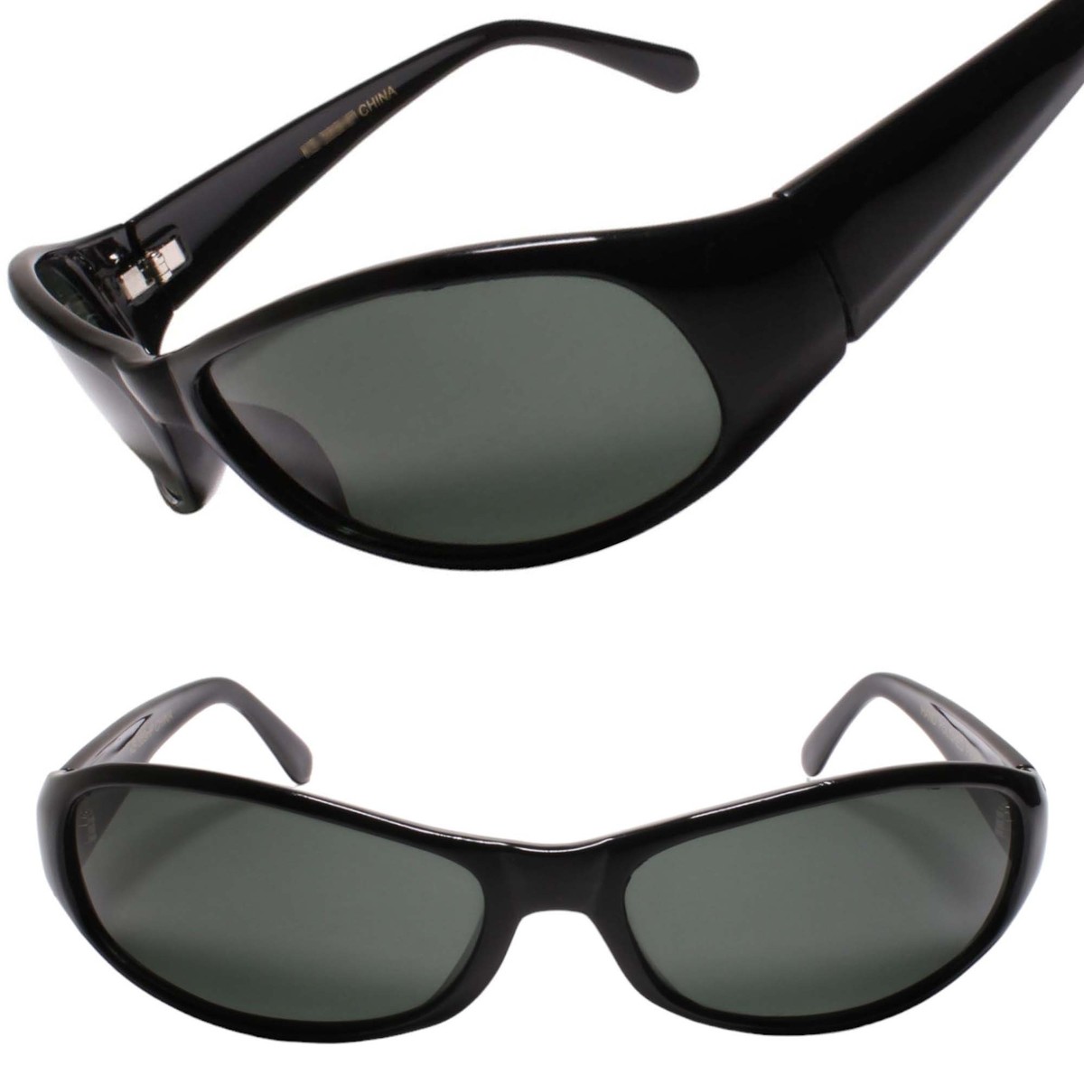 Y2K OLD sunglasses used vintage like レトロ Old Stock 90s Y2K True Vintage Timeless Style Mens Black
