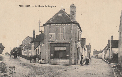89 postcard MICHERY La route de Sergines
