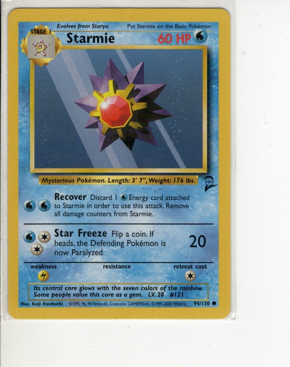 STARYU BASE 2 SET POKEMON CARD 95/130 LP | eBay