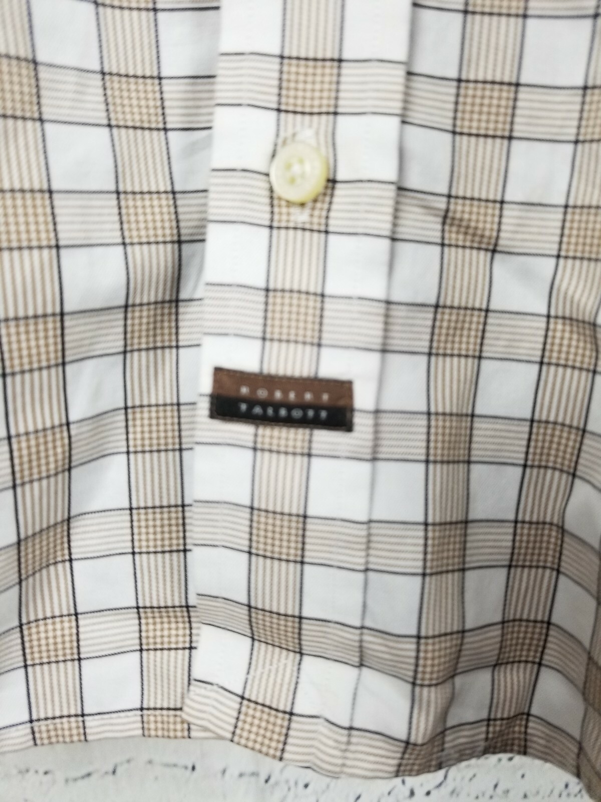 Robert Talbott men Button Down Shirt size XL Brow… - image 10