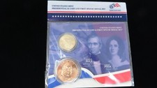US Mint James K. Polk & Sarah 1st Spouse $1 Presidential $1 Coin Set Lot#2616