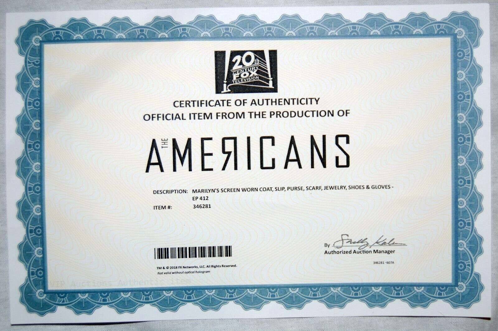 The Americans - Abby Tribbey as Marilyn Complete Outfit with COA