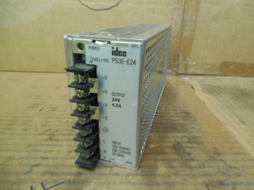 IDEC Power Supply PS3E-E24 PS3EE24 24 VDC 240 VAC Used - 第 1/3 張圖片